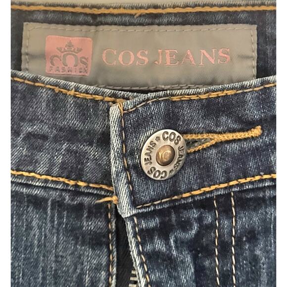 COS Women Jeans 12 Y2K Rhinestones Boot Cut Embroidered Embellished Flare Leg - Picture 13 of 16